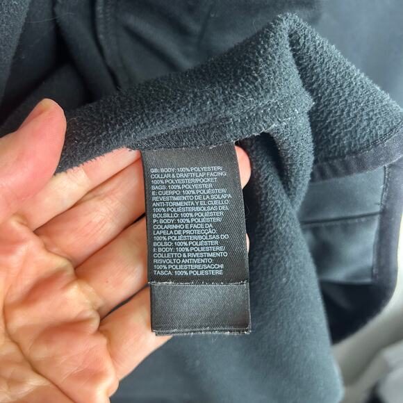 The North Face Womens WindWall Jacket Size XXL Black Softshell Fleece Lined Coat - Picture 7 of 9